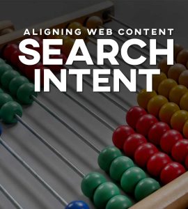 Web content and search intent